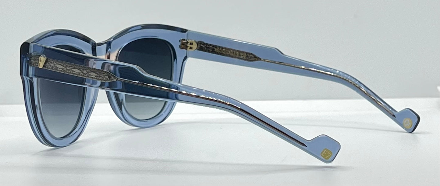 Entourage of 7 Sycamore-Ice Blue 51-24-142 Grey Gradient Sunglasses-New/Unworn