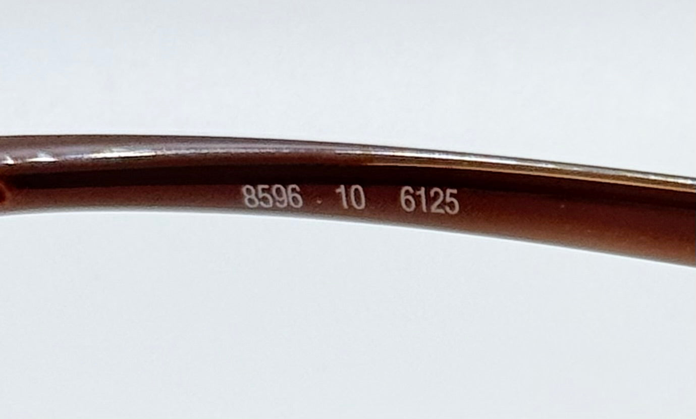 Silhouette 8596 10 6125 Vintage Sunglasses-Lavender Rimless Wrap Shield-Deadstock