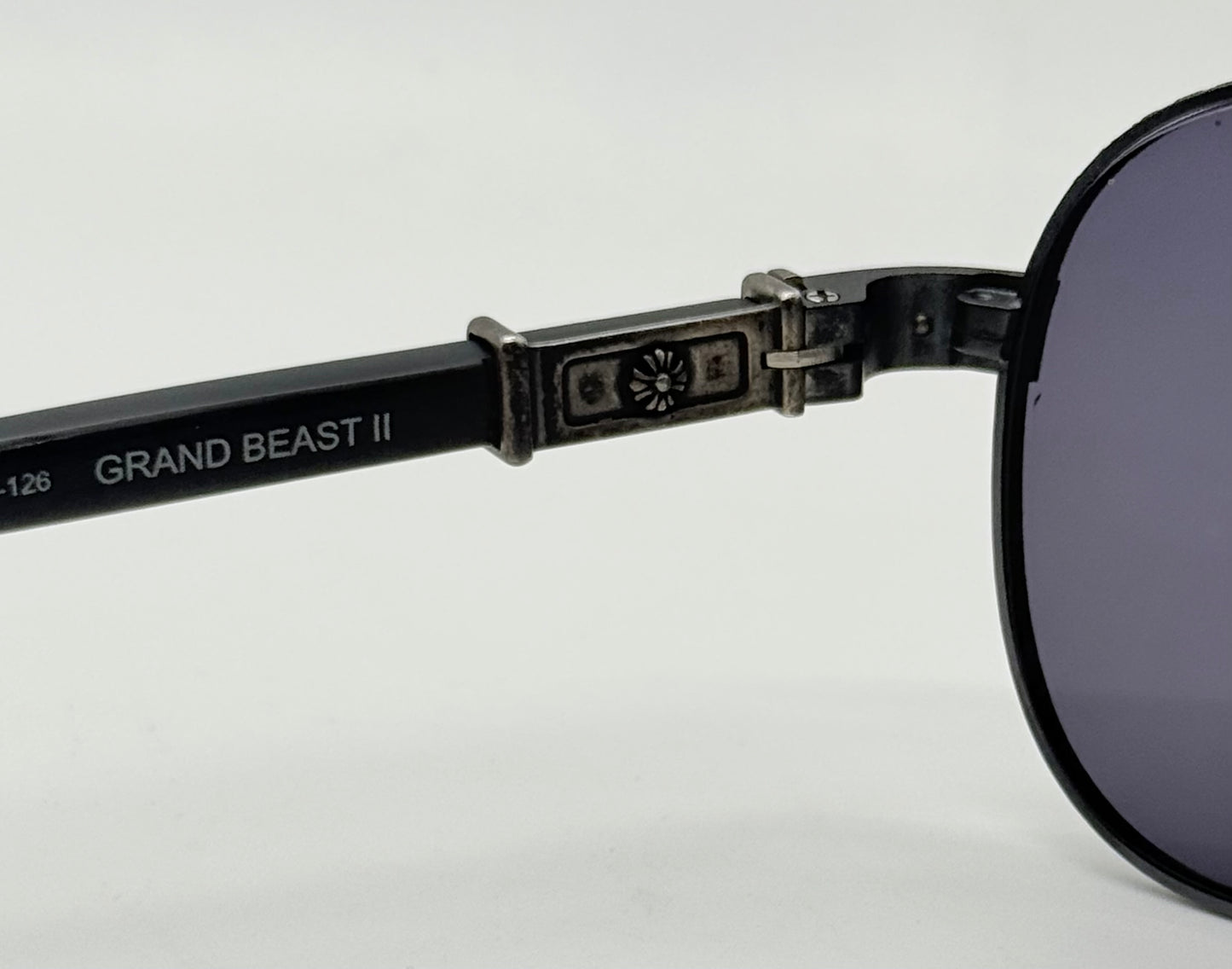 Chrome Hearts Grand Beast II Sunglasses – Frost Mirror Lenses – Full Kit – Rare
