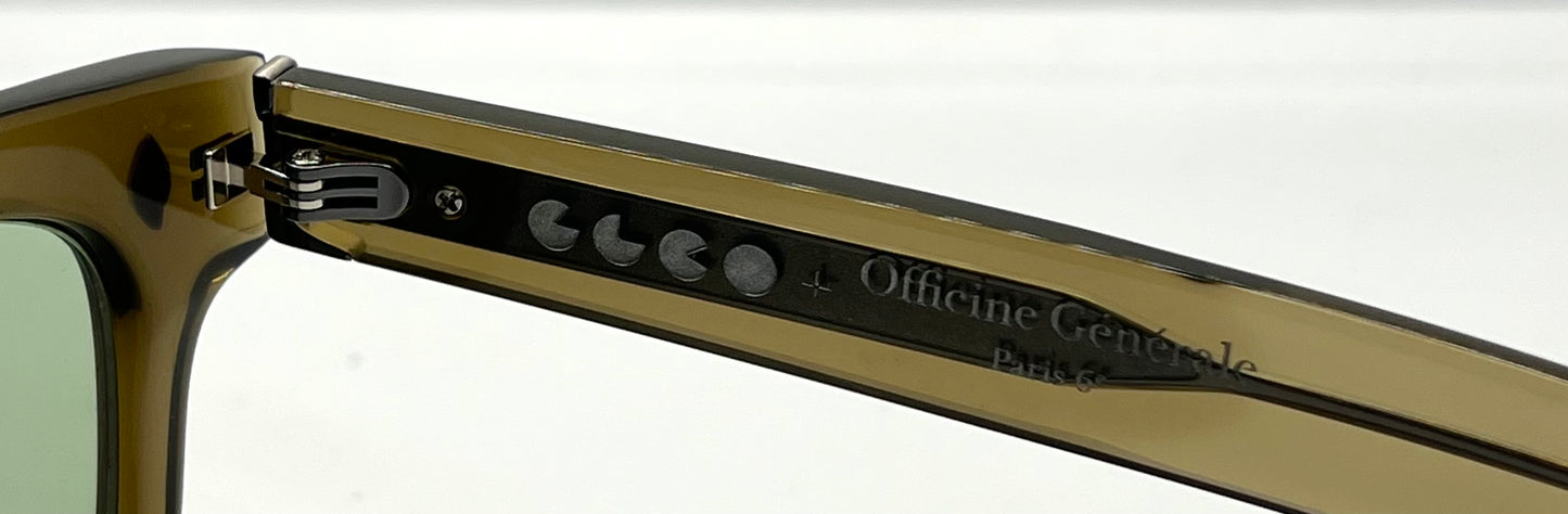 Garrett Leight x Officine Générale OLIO 50mm Sunglasses w/New Mint Custom Lenses-Unworn/Full Kit