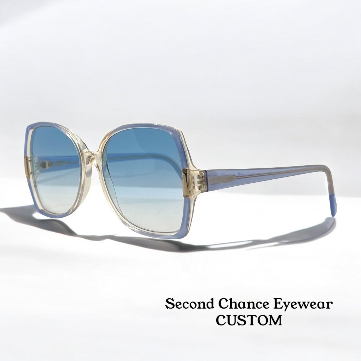 Silhouette M1153/20 C2720 Vintage Sunglasses w/New Ocean Blue Custom Gradient Lenses-Unworn 56mm-Austria