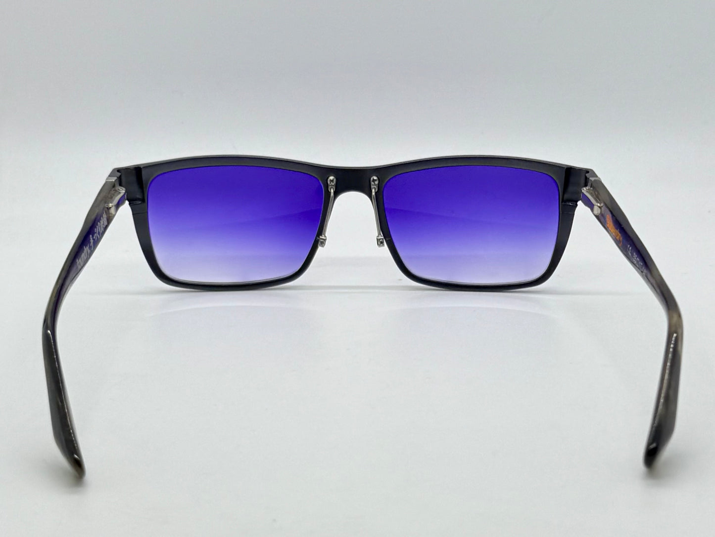 SUPERDRY x FOUNDRY JAPAN COLLAB w/New Purple Gradient Custom Lenses-SPRING HINGES-Unworn