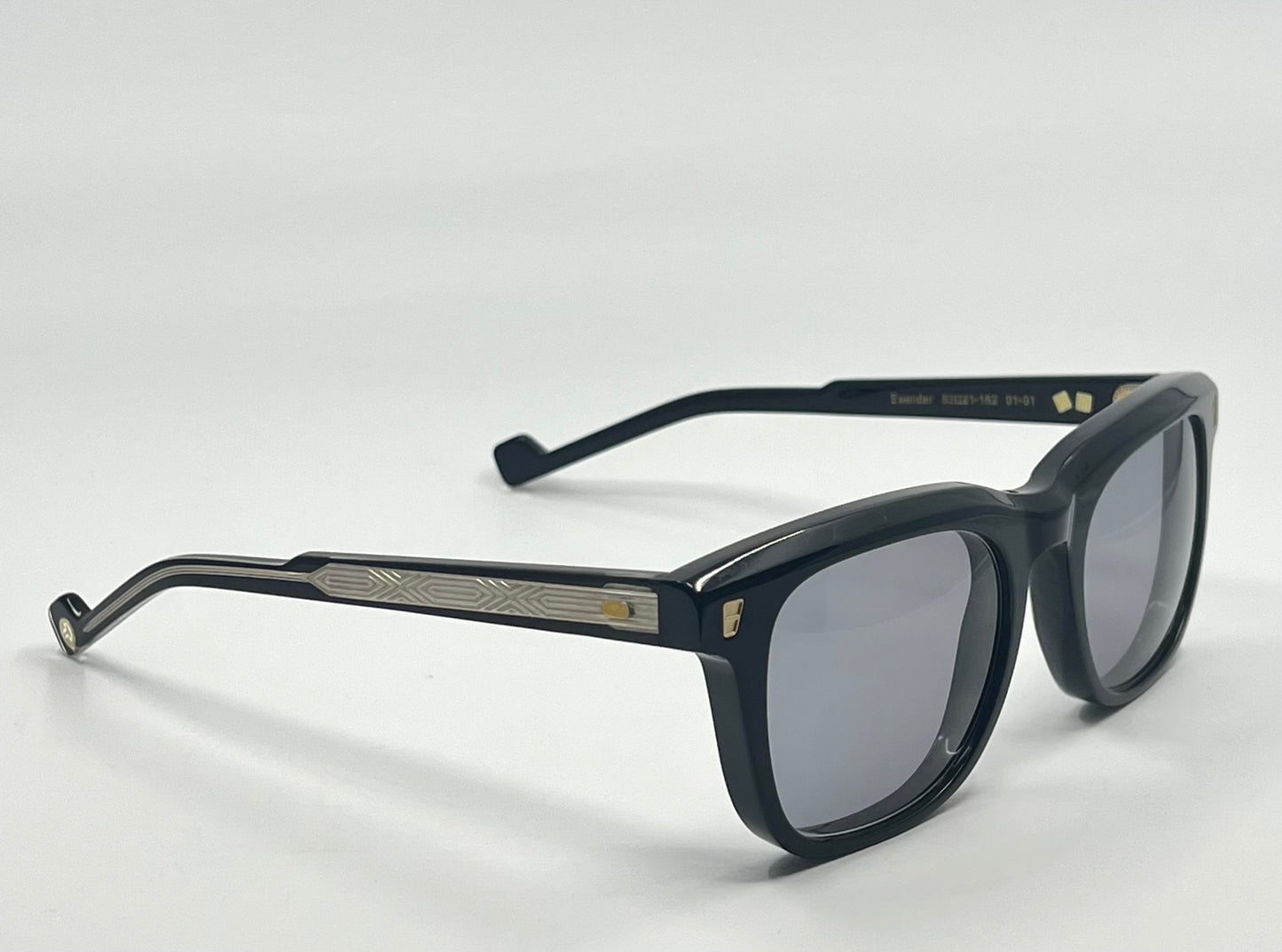 Entourage of 7 “Evander” Sunglasses w/New Solid Blue Custom Tinted Lenses-New/Unworn-Full Kit-Japan