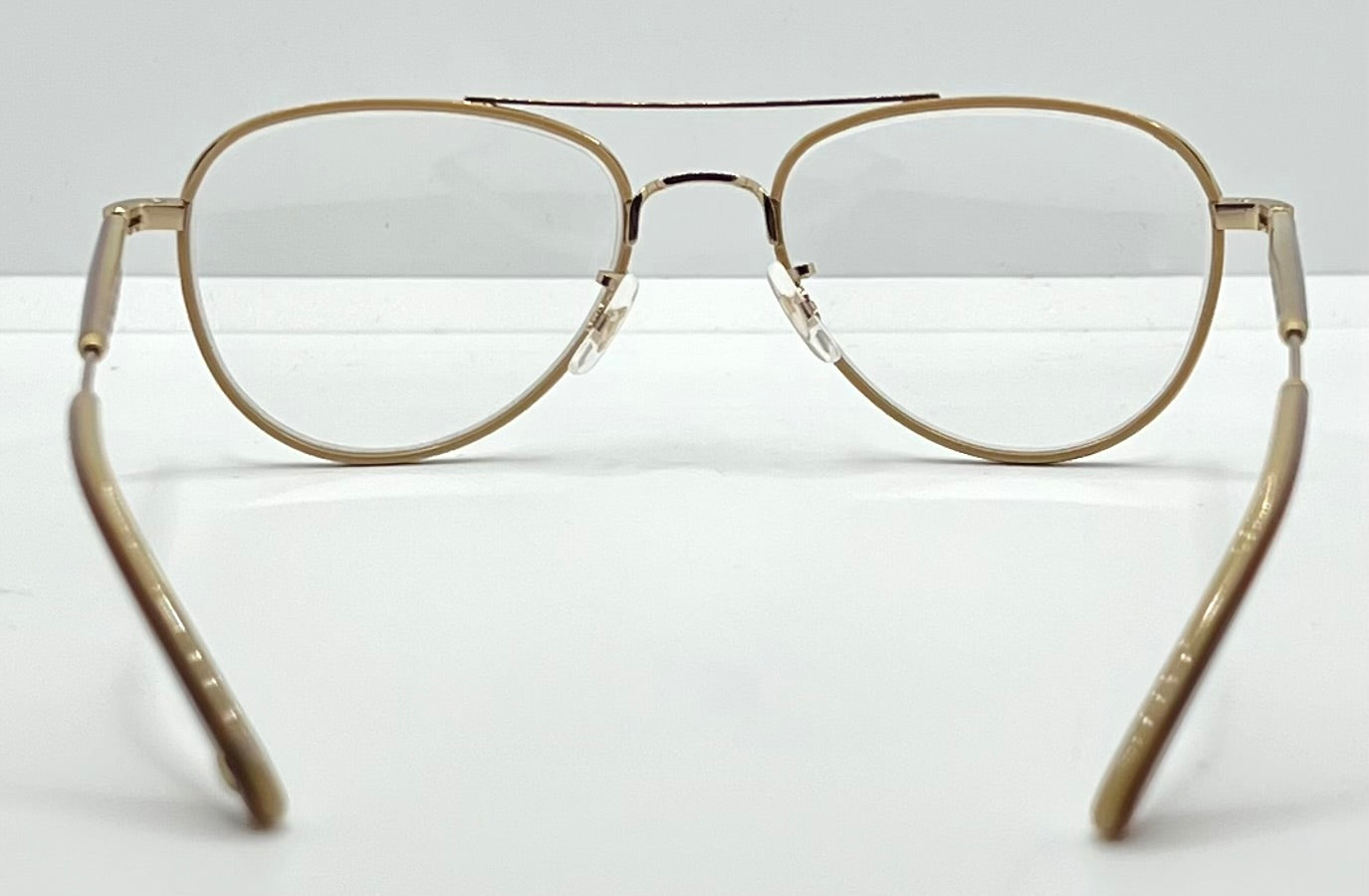 Garrett Leight Linnie PLBGE-MG Pearl Beige Matte Gold 51-19 Eyeglasses – Full Kit, New