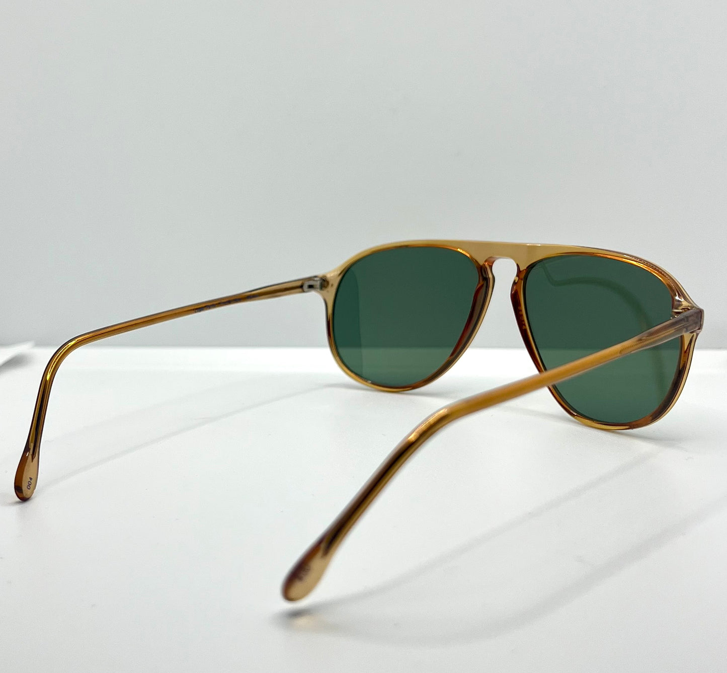 LOGO Paris LP 275 Vintage Sunglasses-Gold/Amber Frame-Custom Lenses-Deadstock-Italy