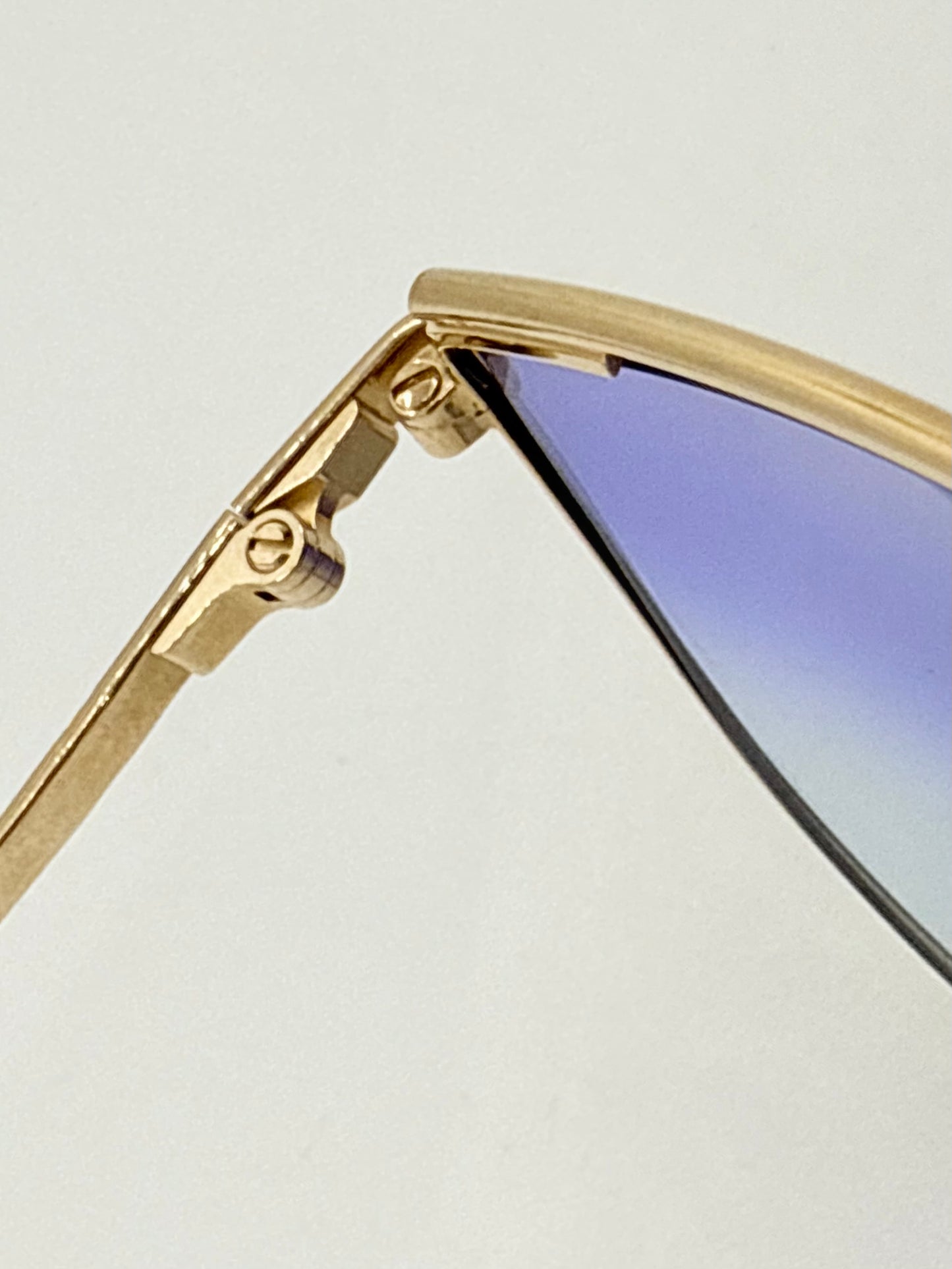 Silhouette V6050 M6078 Vintage Sunglasses w/New Blue Gradient Custom Lenses–59mm-Austria