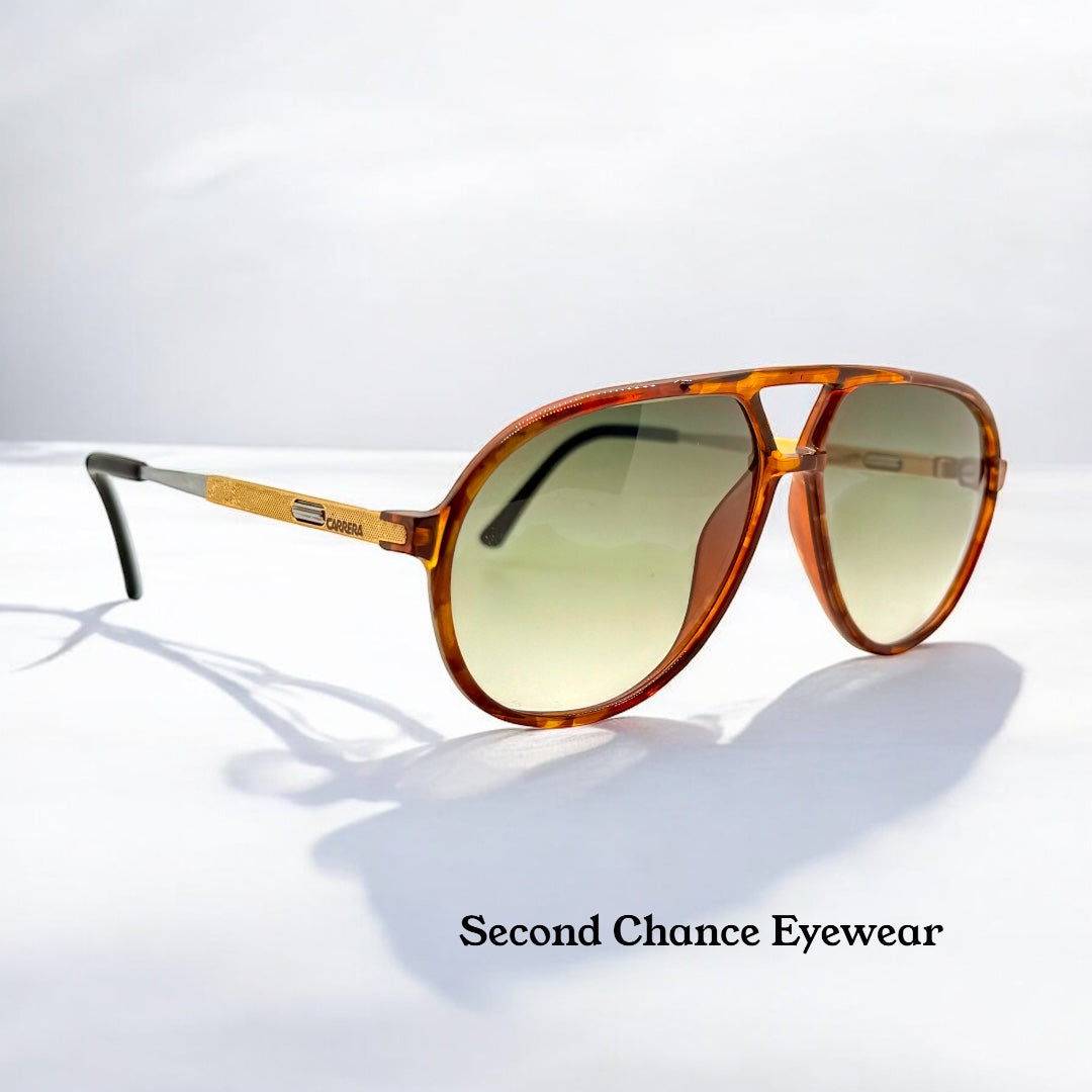 Carrera 5335 Vario NOS VINTAGE Frame with Custom Gradient Aquamarine Lenses by Berko’s Designs