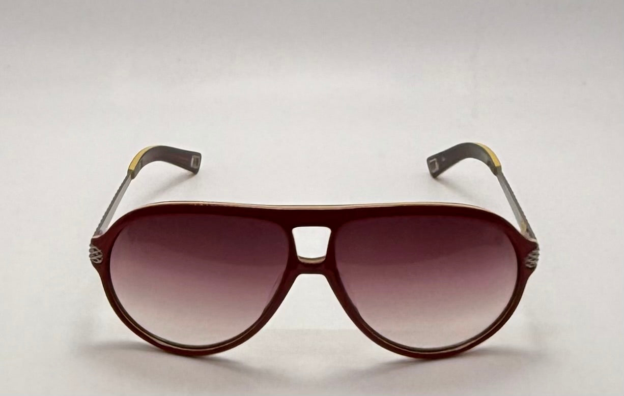 Mosley Tribes “HAYES”-MT6024-S 1144/13 Red Aviator Sunglasses– Full Kit-Discontinued