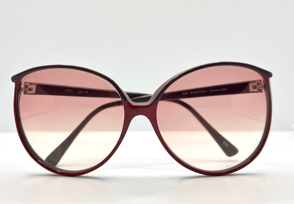 Sir Winston 3491-Vintage Sunglasses-Rosé Smoke Fade Lenses-Deadstock-Italy