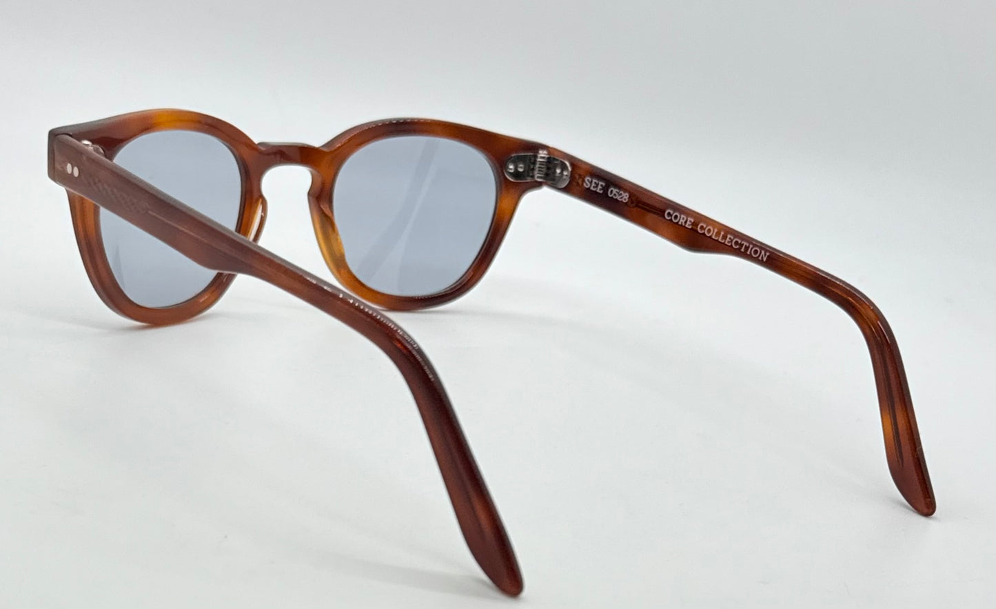 SEE 0528 Core Collection C6 45mm Sunglasses w/New, Light Blue Day/Night CUSTOM Lenses