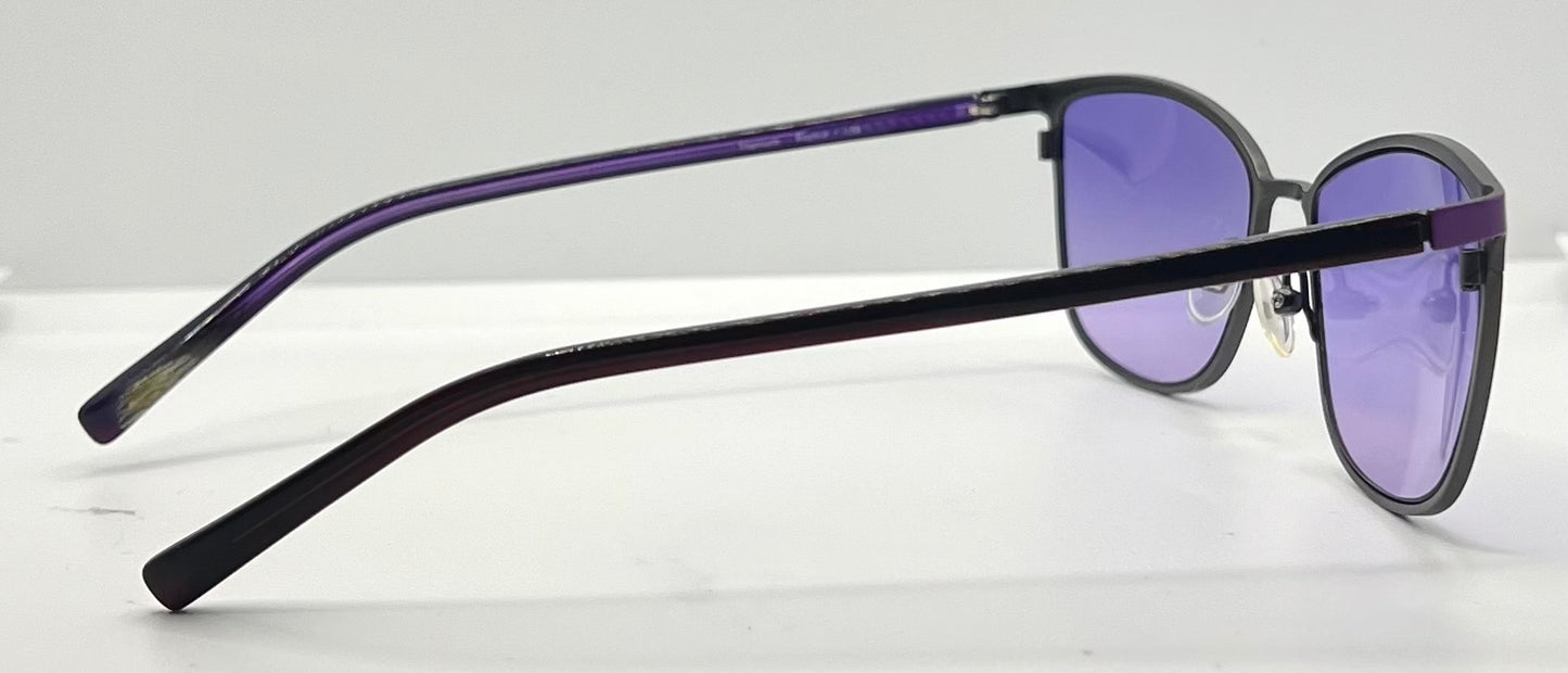 Kung Fu Eyes Sophia 159 Purple Titanium Sunglasses w/New, Custom Gradient Lenses