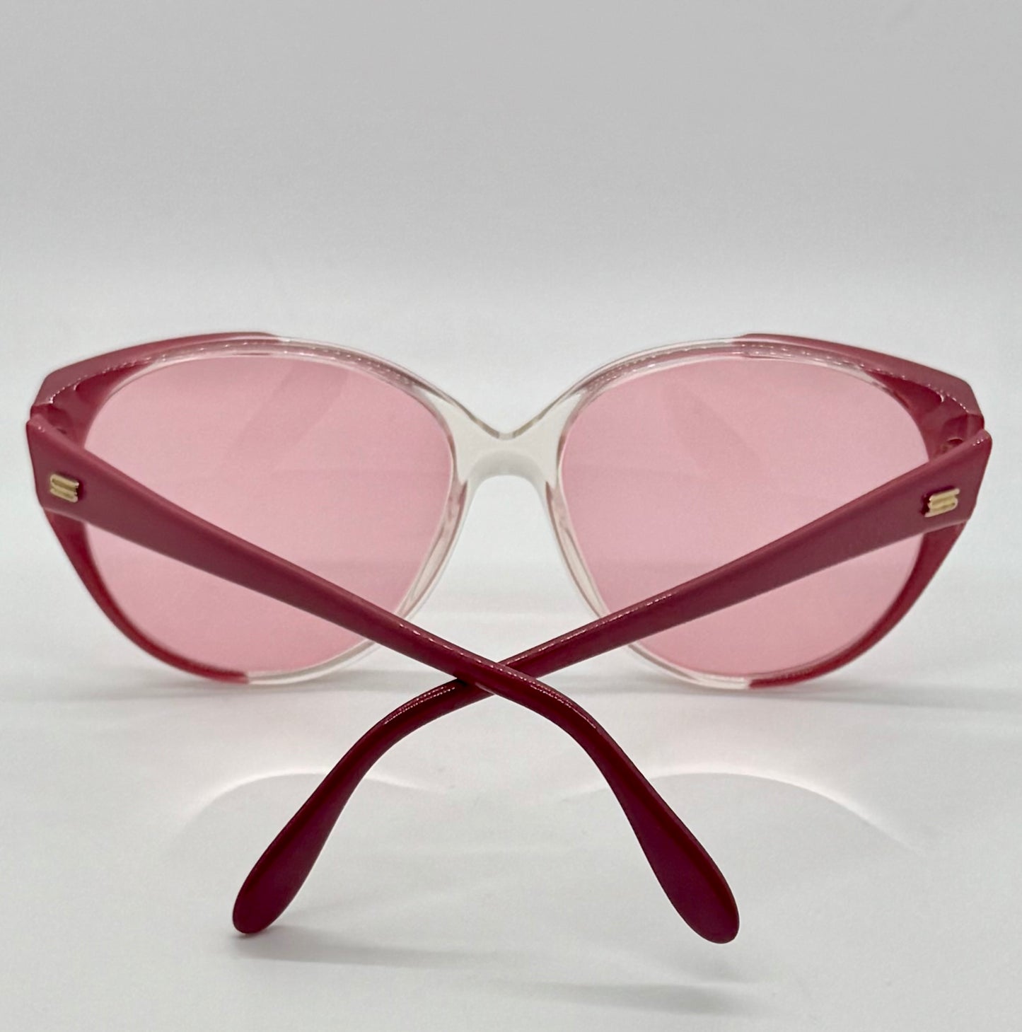 Silhouette M1149/20 C2740 Vintage Cat Eye Sunglasses w/New Pink Custom Lenses-58mm-Austria