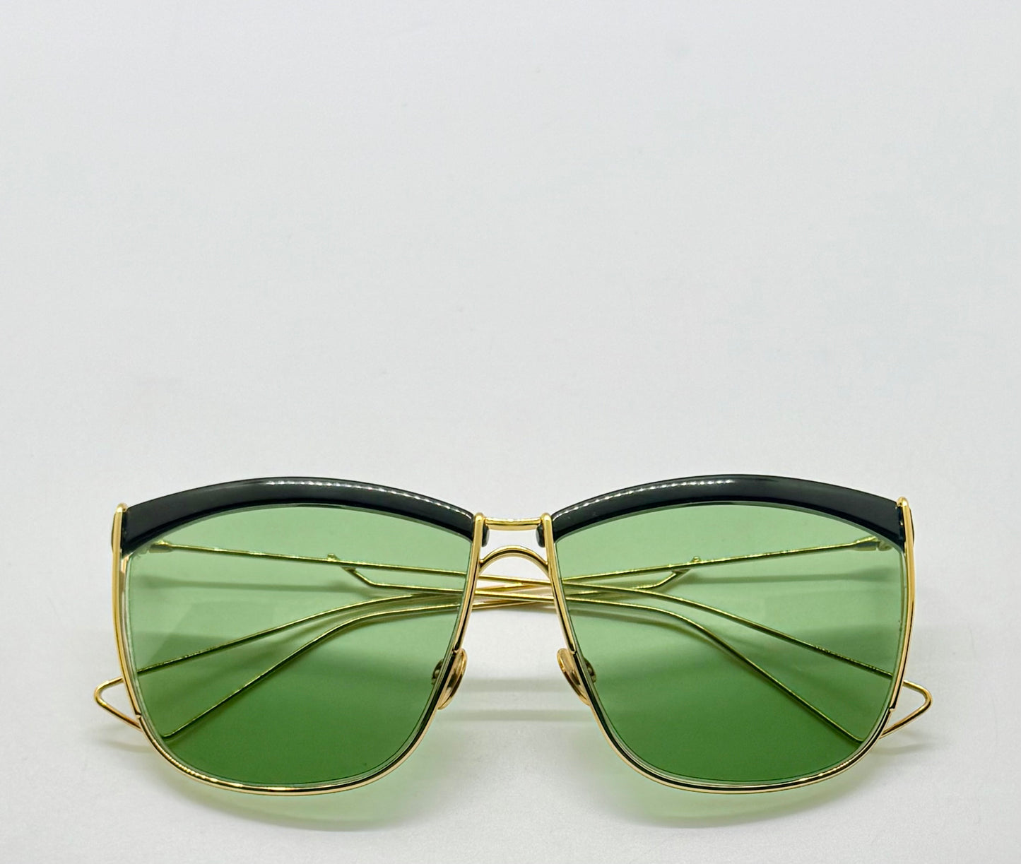 DiorSoElectric Rare Gold Green Sunglasses-Full Kit Authentic-Deadstock/New