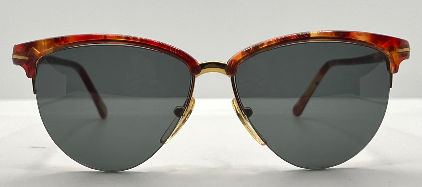 Versace 312/S Red Tortoise Vintage Sunglasses w/New Custom Lenses-52mm-Italy-Unworn