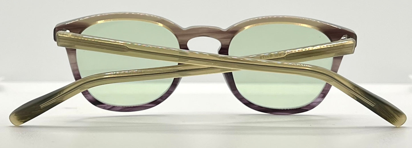 Kung Fu Eyes by Eve.D. 1031 with New, Custom Green Tint Lenses-Y2K Sunglasses