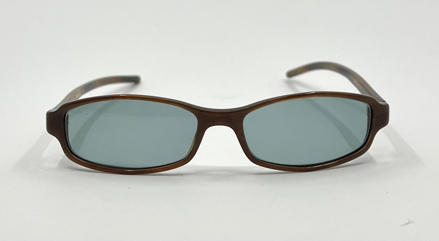 Gucci GG1473 5Y7 Y2K Vintage Sunglasses w/NewSolid Aquamarine Custom Lenses