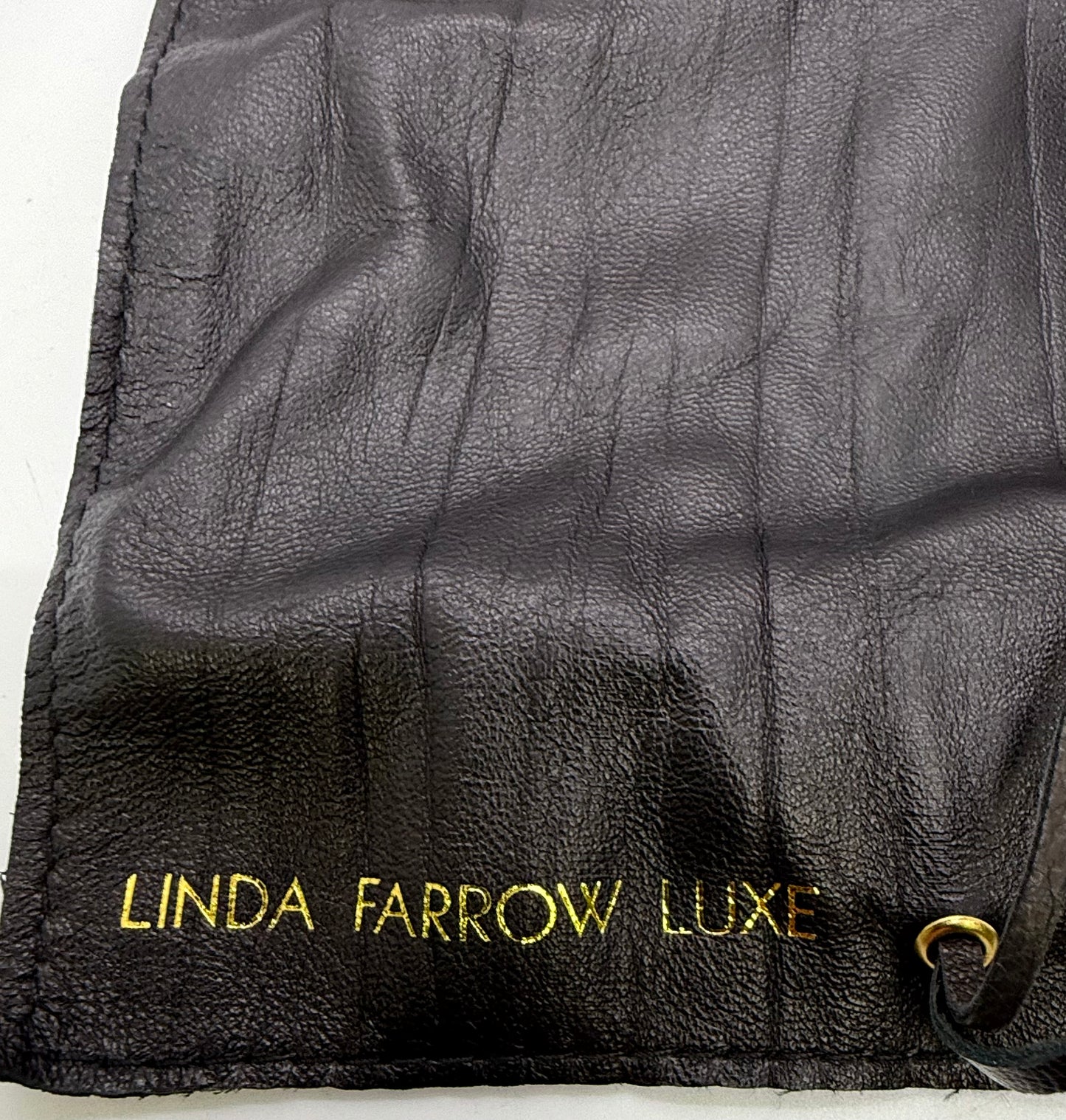 Linda Farrow Luxe LFL/1/6 Grey Gold Oversized Sunglasses Japan Deadstock Kit