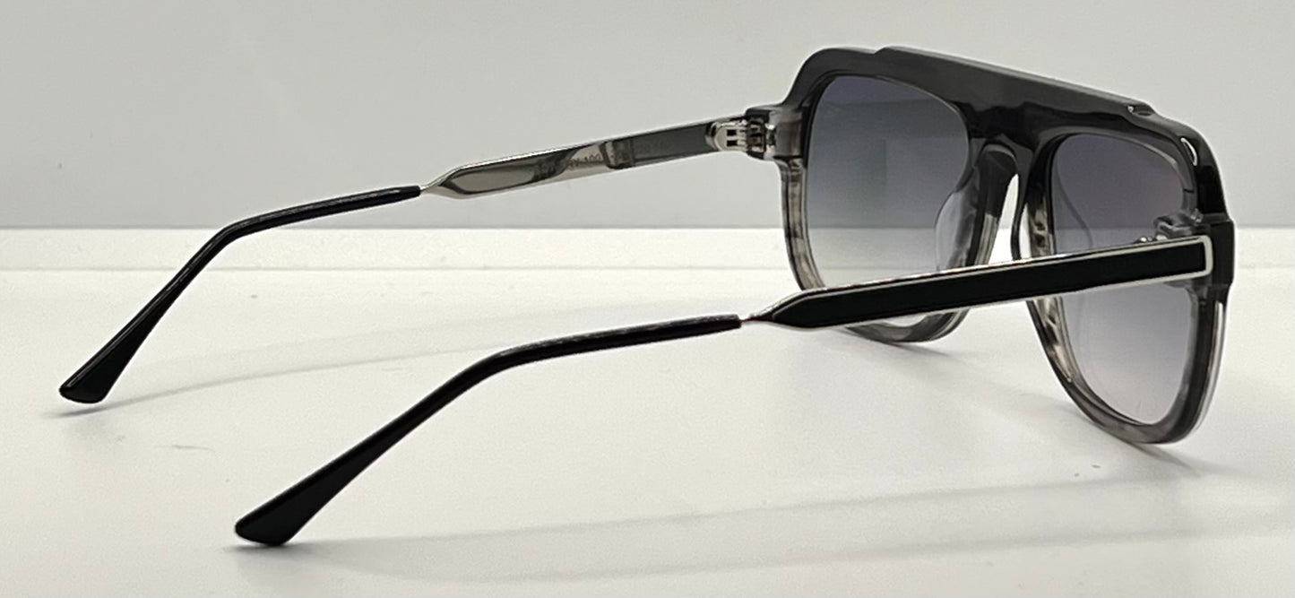 Thierry Lasry Bowery 1001 Black Grey Gradient Sunglasses 55-20-140 – Full Kit