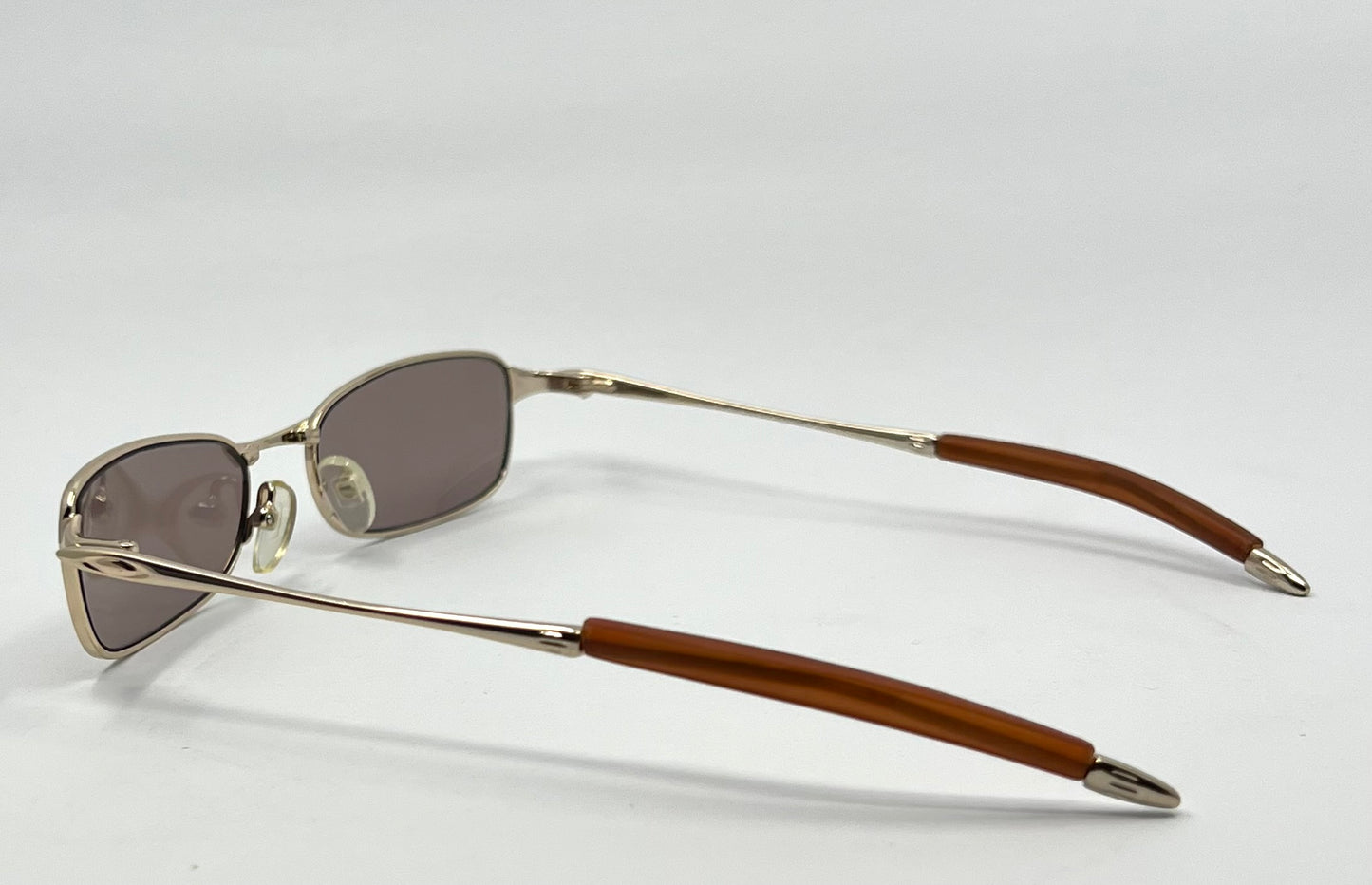 Oakley Straight Line 2.0 11-729 Vintage Sunglasses w/New Solid Brown Cudtom Tinted Lenses-Unworn/ Collectible