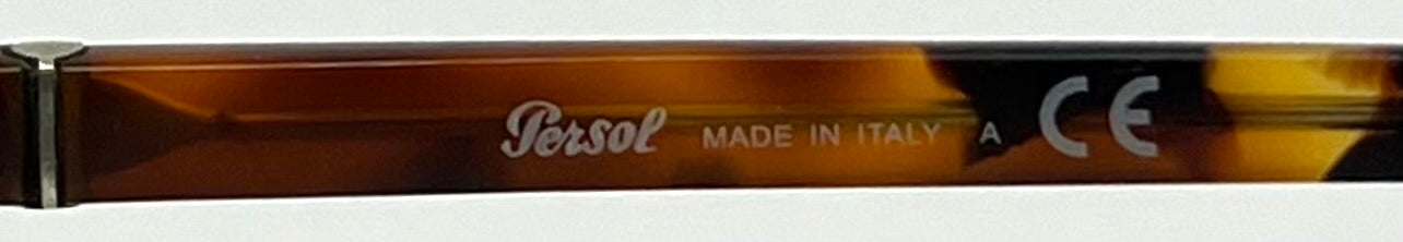 Persol 2422-S-J 1065/04 Brass & Tortoise Round Vintage Sunglasses – Made in Italy