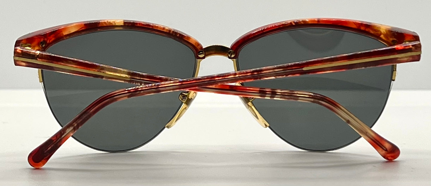 Versace 312/S Red Tortoise Vintage Sunglasses w/New Custom Lenses-52mm-Italy-Unworn