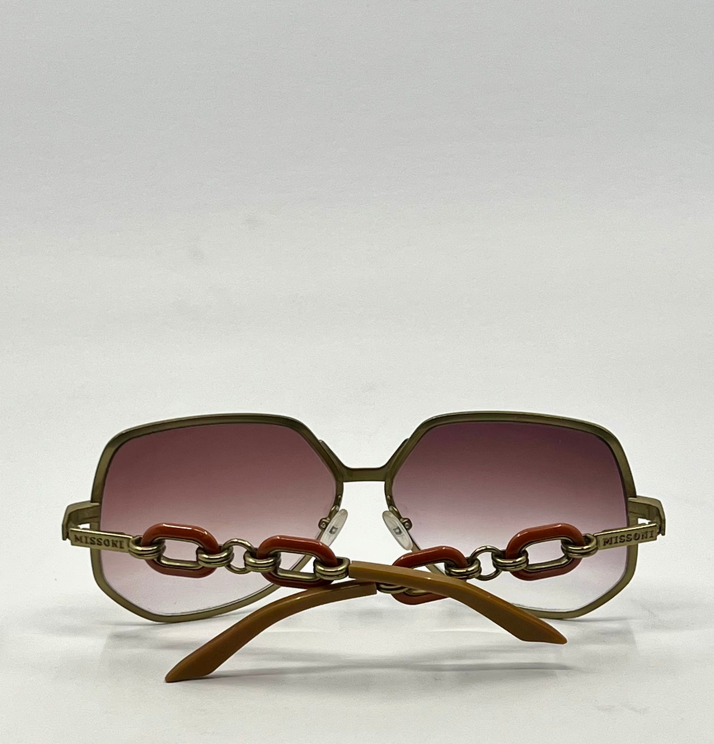 (Missoni Special Edition MI66603 Sunglasses Gold Chain 63-14 Deadstock