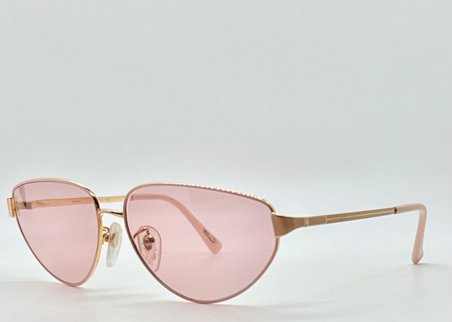 Tura MOD-204 PCH Vintage Sunglasses w/New Solid Pink Custom Lenses-Japan