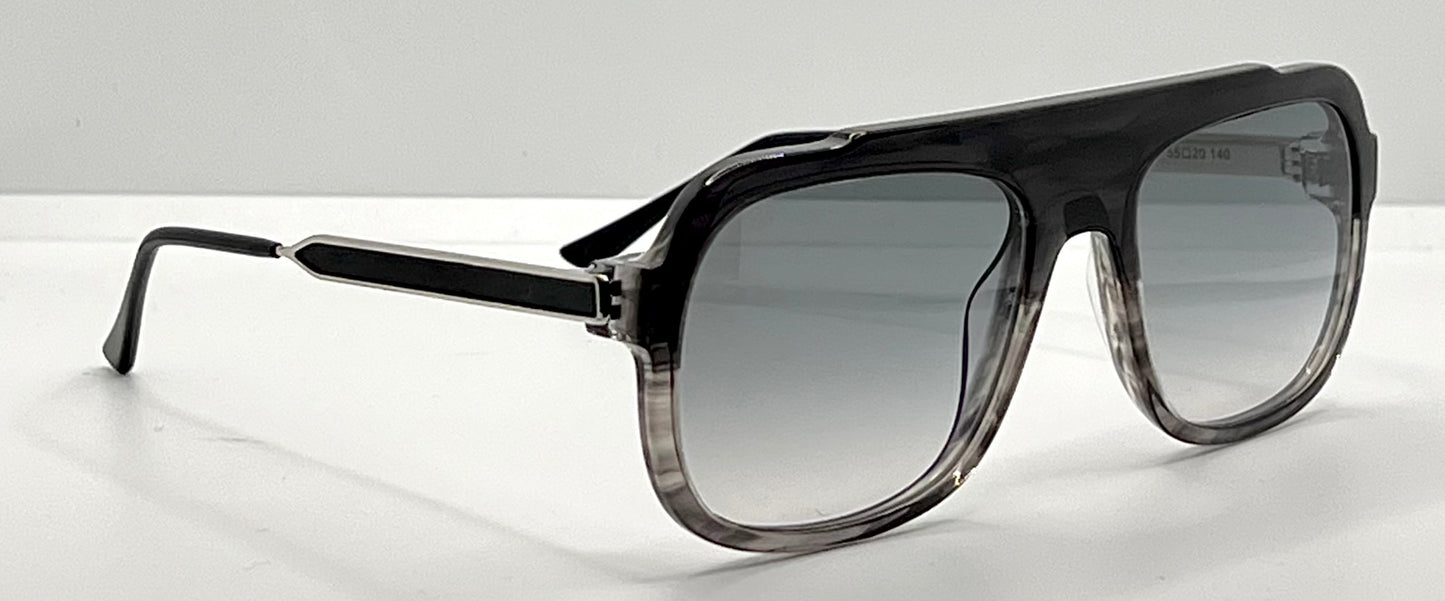 Thierry Lasry Bowery 1001 Black Grey Gradient Sunglasses 55-20-140 – Full Kit