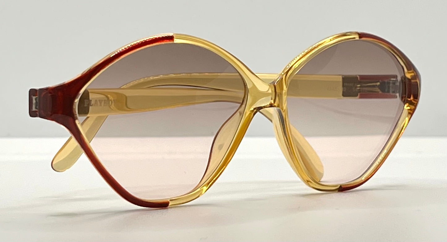 Playboy 4548 30 Vintage Sunglasses w/New Gradient Brown Custom Lenses-Unworn-56mm