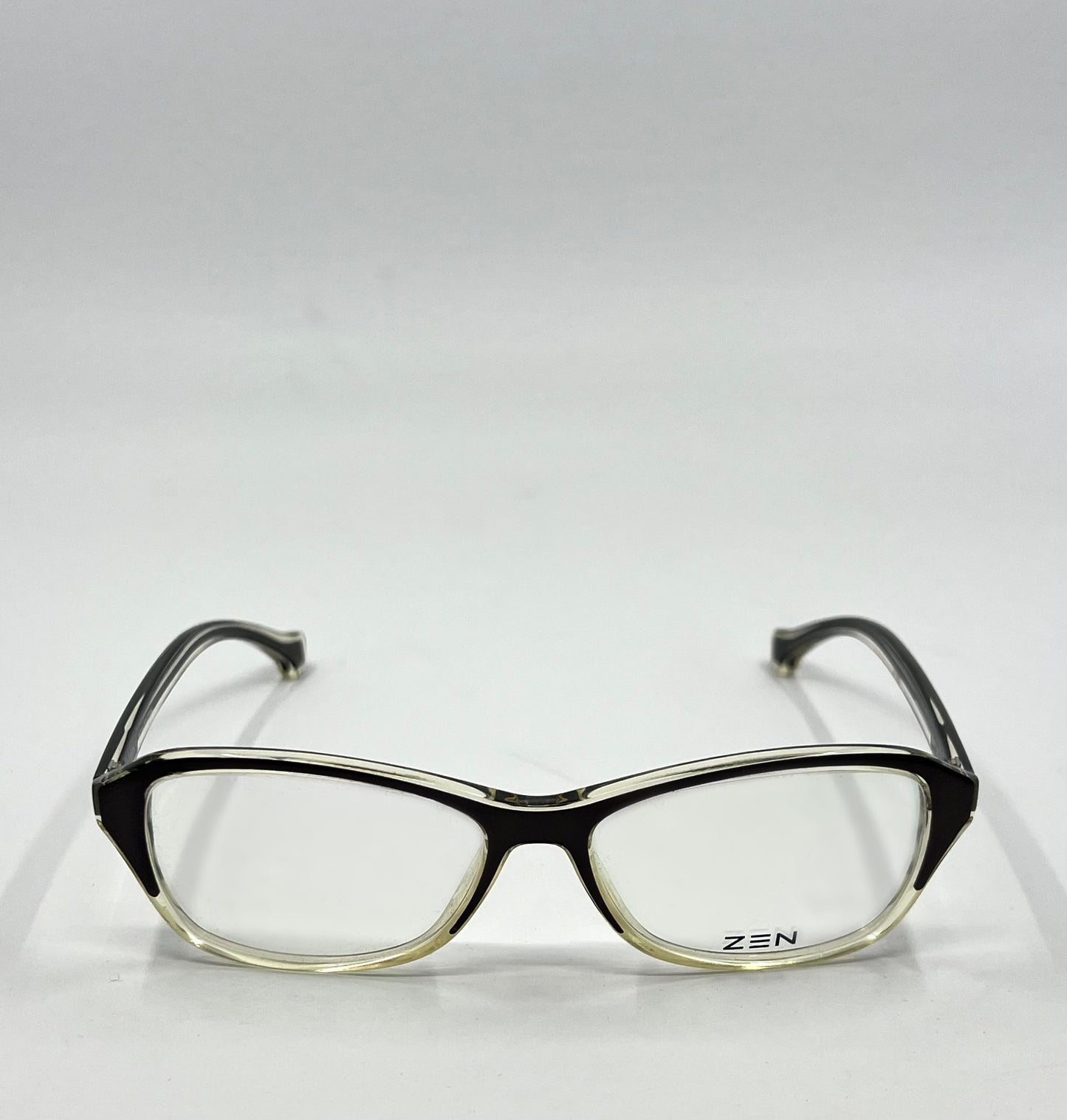 Zen Barcelona Z357b C.1 Eyeglass Frames 55-16 Black/Clear – New, Full Kit
