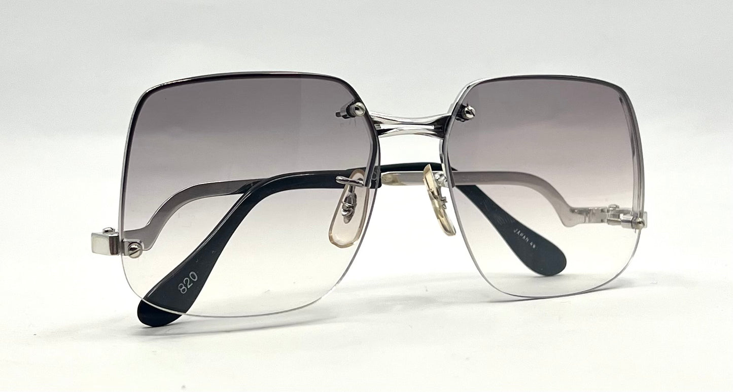 Shana 957 Caprice-Rimless Square Gradient Vintage Sunglasses-130mm