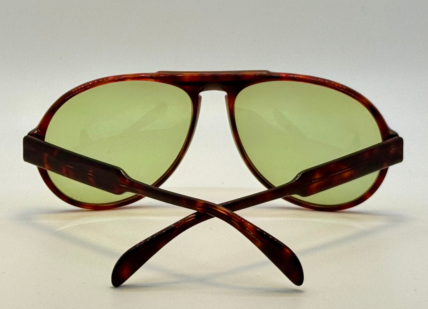 Vintage Silhouette M2095 Keyhole Aviator-Tortoise Acetate & Custom Olive Drift Lenses