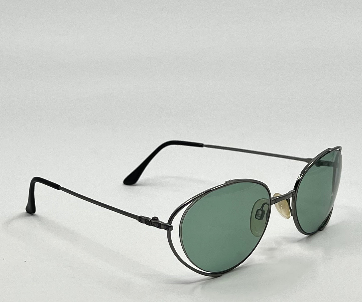 Vintage Yves Saint Laurent 4163 Sunglasses w/New Solid Green Custom Tinted Lenses-Unworn