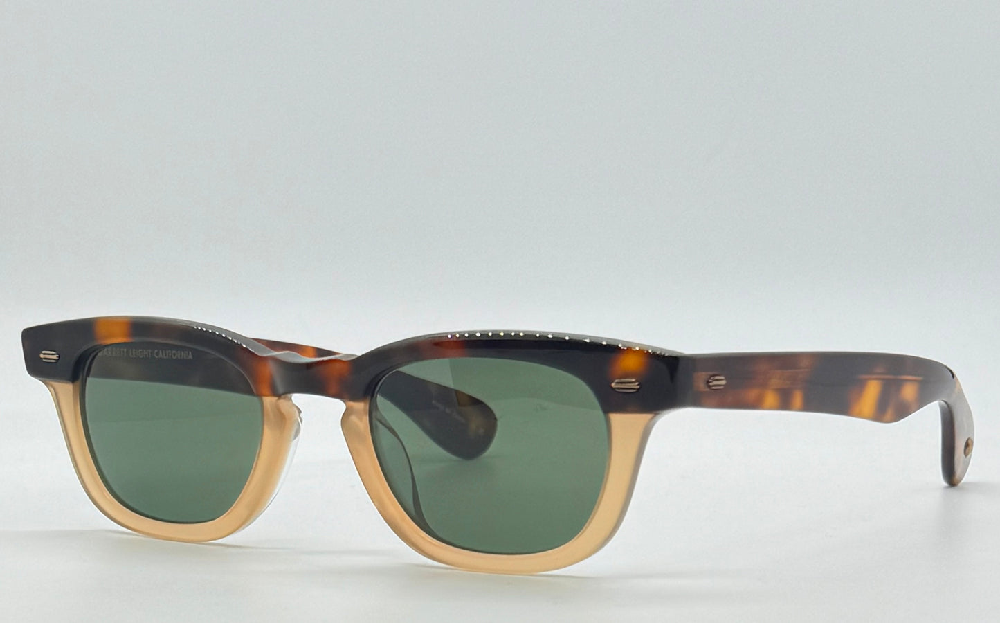 Garrett Leight LO-B Cap Sunglasses 46-23/Premium Glass-Tortoise-New/Unworn-Full Kit