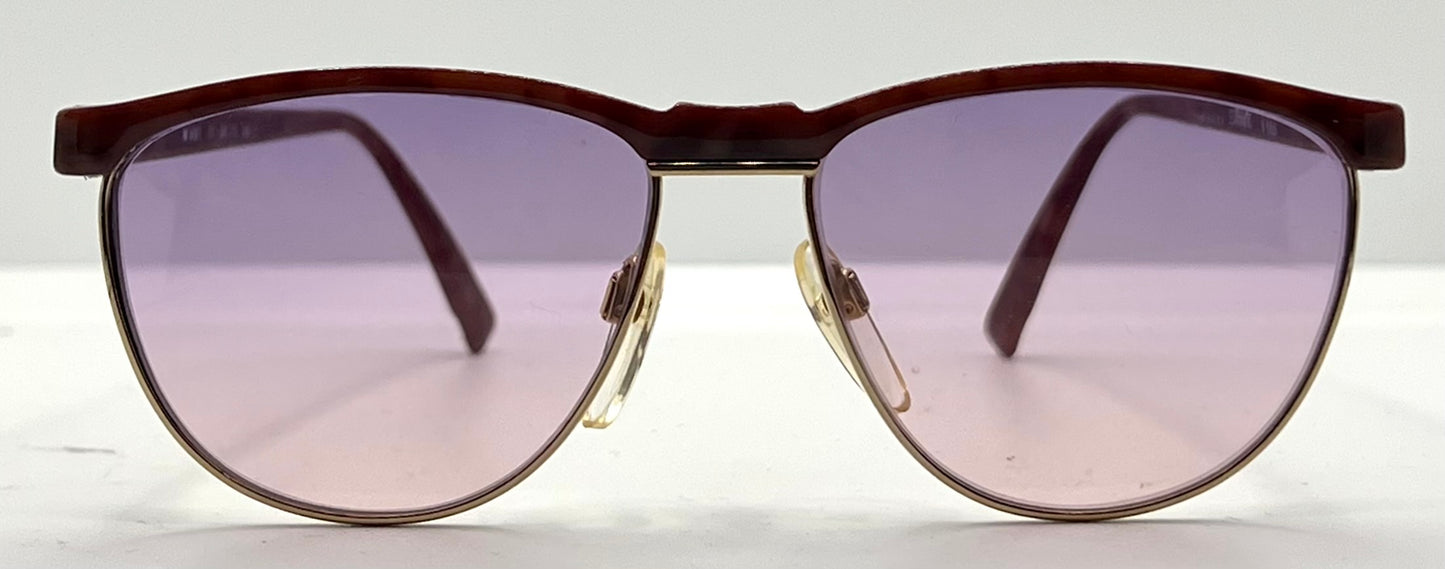 Silhouette V6055 6081 Vintage Sunglasses w/New Pink-Purple Custom Lenses-54mm-Austria