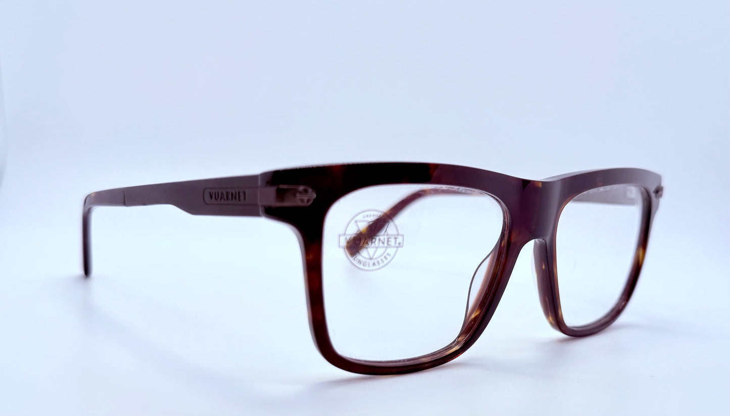 Brand New/Unworn Vuarnet VL1404 0002 Sunglasses – Dark Tortoise with SX2000 Clip-On Lenses