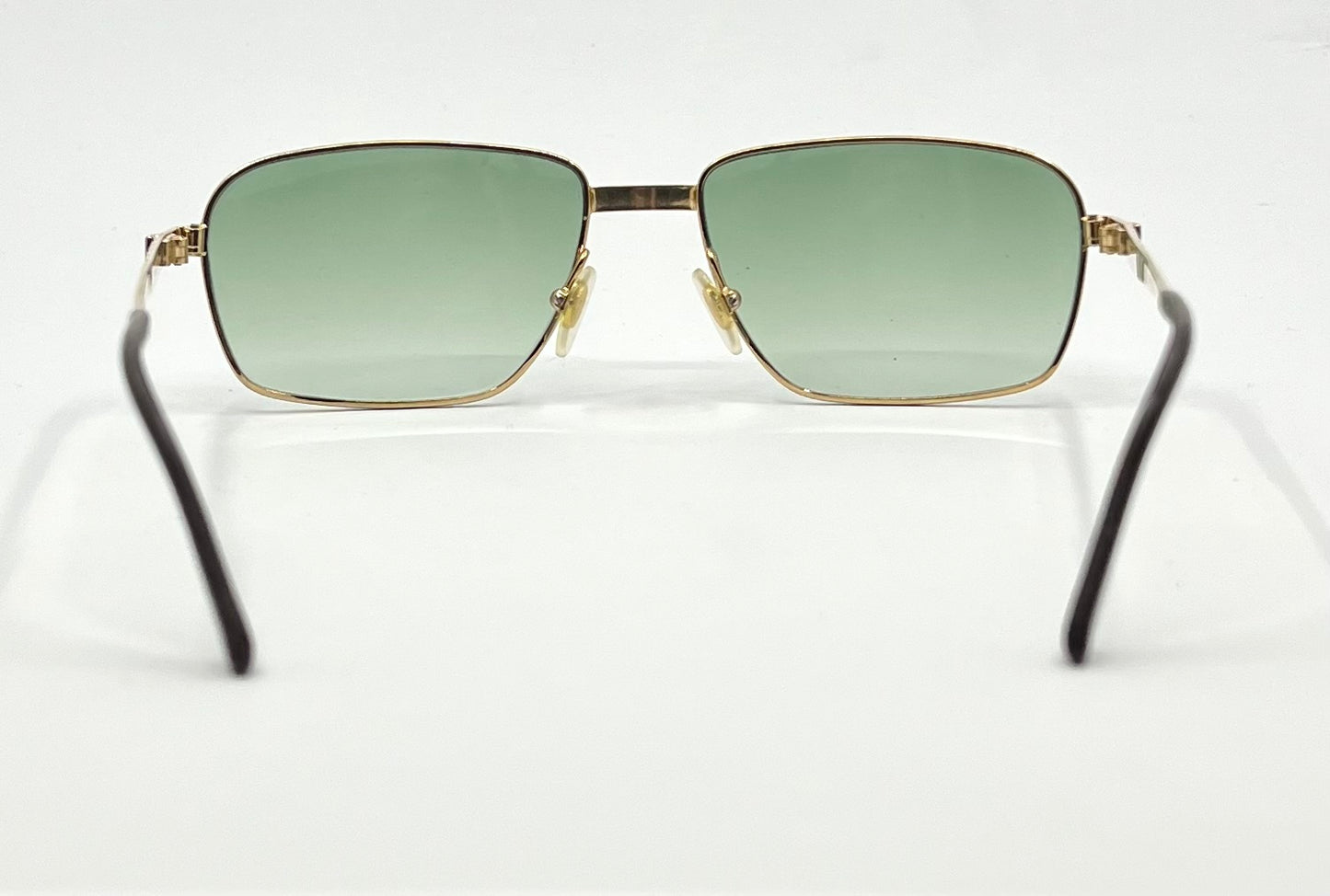 Dunhill 6142 004 Gold Vintage Sunglasses-New Green Gradient Custom Lenses-Unworn