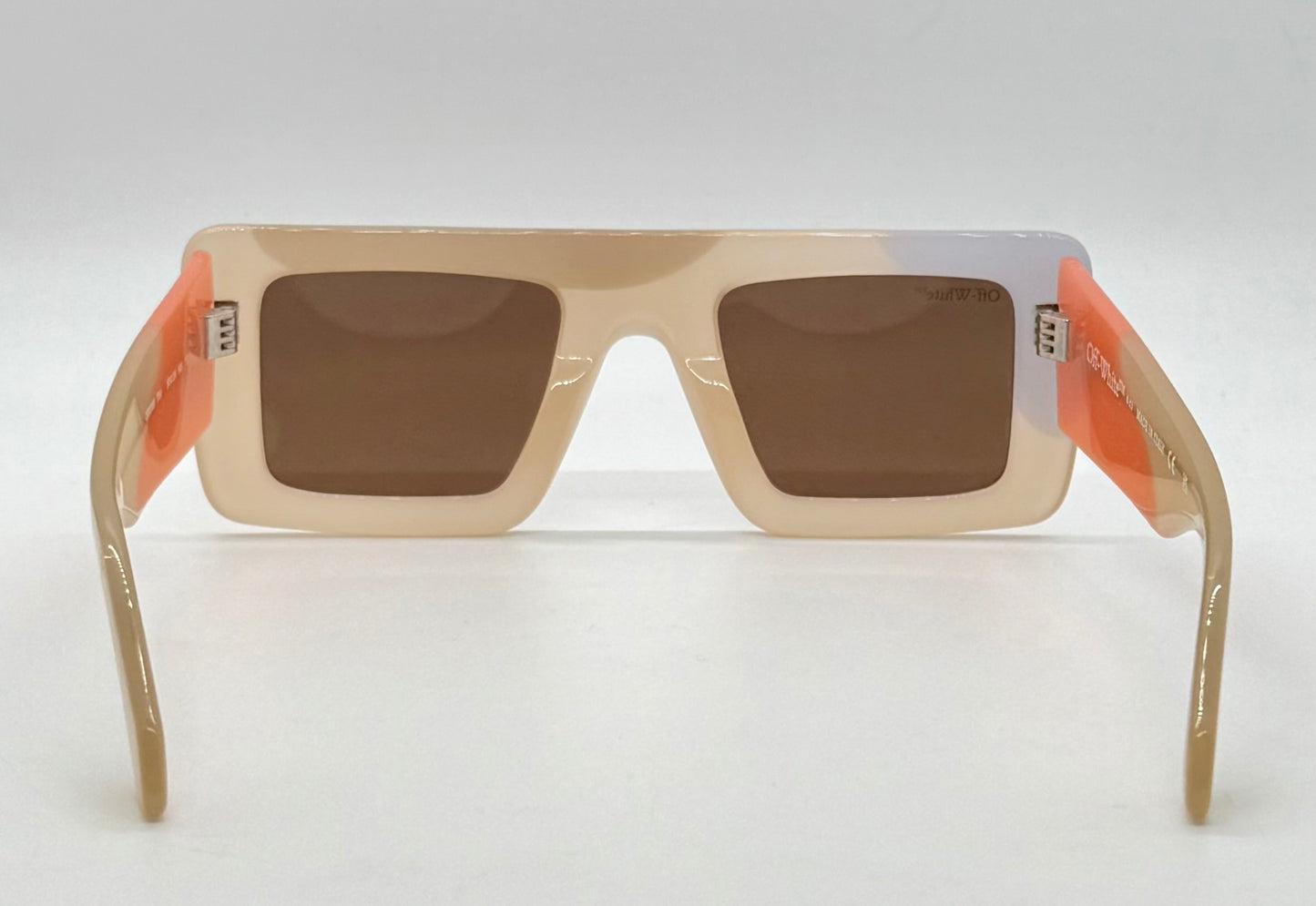Off-White OERI069 Beige/Orange Sunglasses-50mm-New/Unworn-Full Kit –Italy