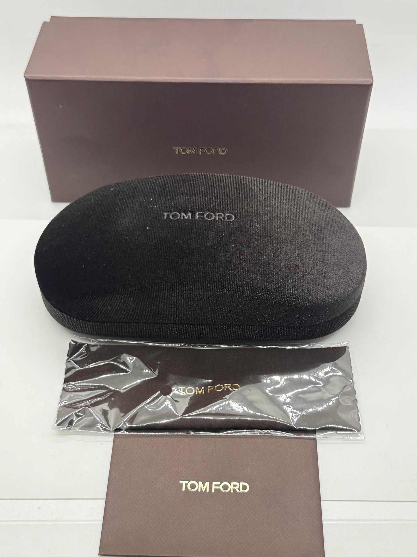 Tom Ford Curtis TF748 52N Gold Black Aviator Sunglasses-Green Lenses-59mm-NOS:UNWORN