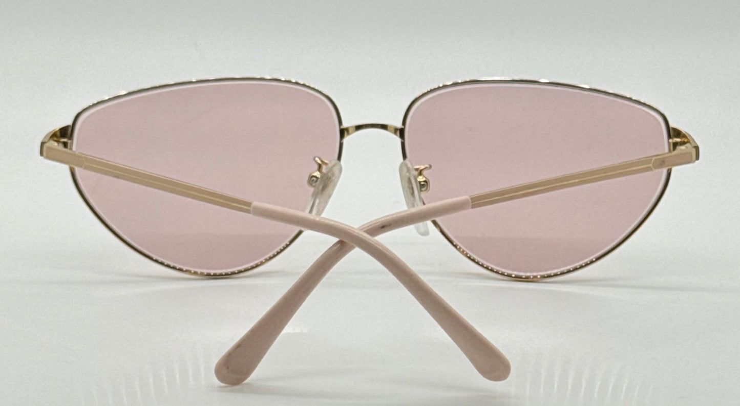 Tura MOD-204 PCH Vintage Sunglasses w/New Solid Pink Custom Lenses-Japan