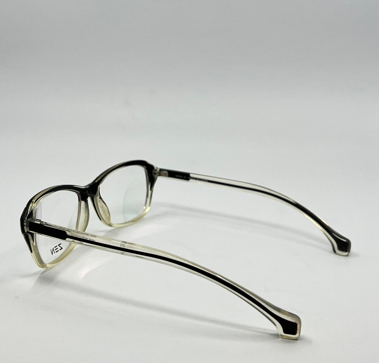 Zen Barcelona Z357b C.1 Eyeglass Frames 55-16 Black/Clear – New, Full Kit