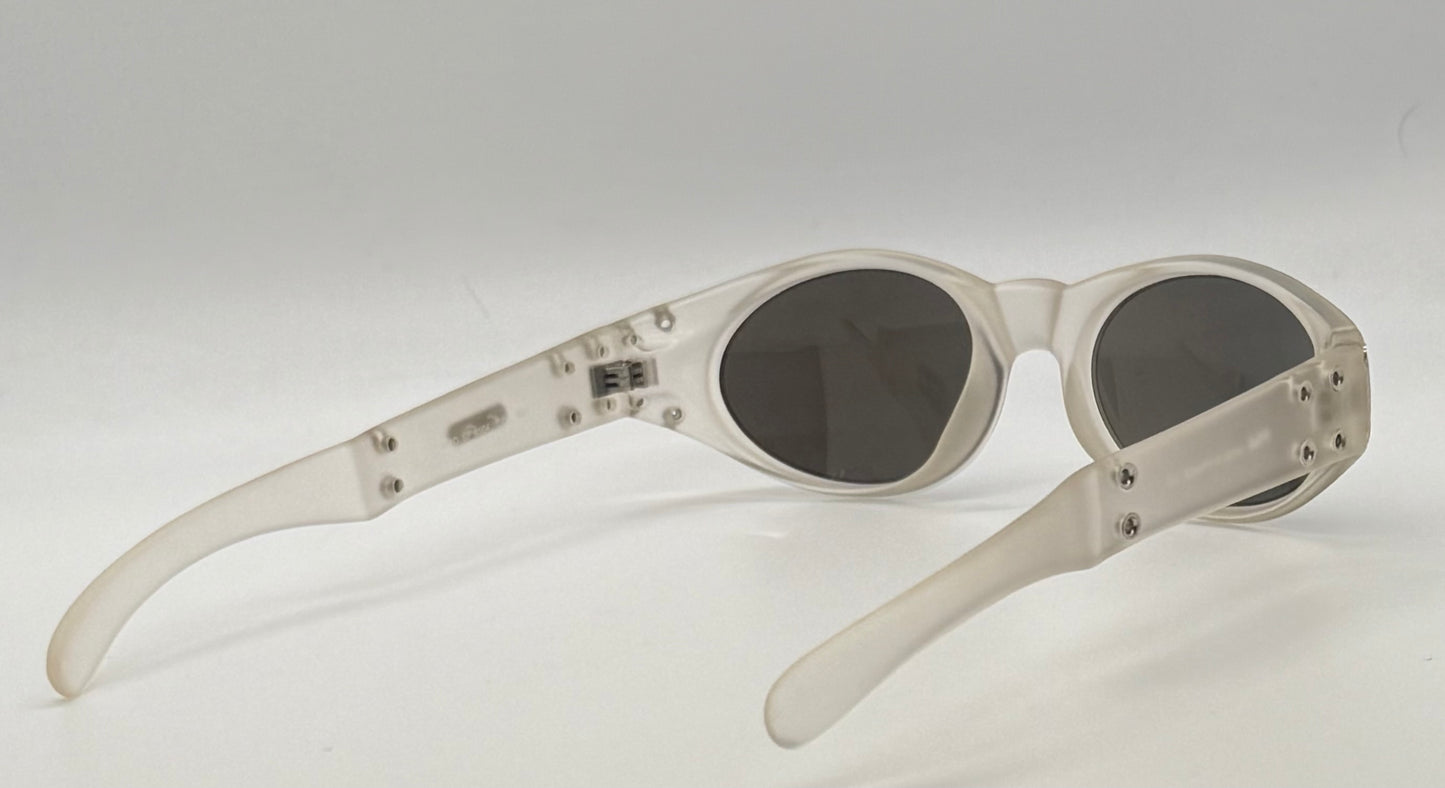 Fila Sf 8504 Col. 881-Frosted Oval Sunglasses-Vintage|Deadstock-France