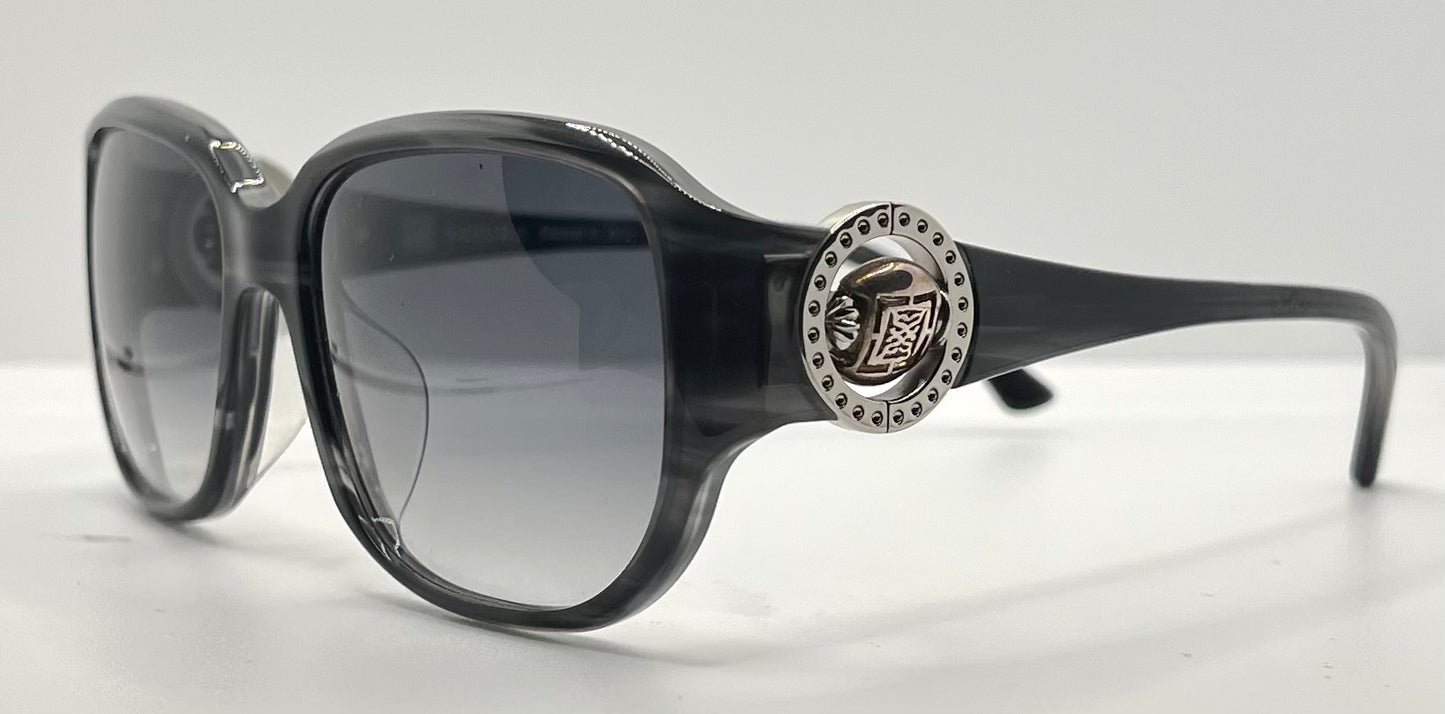 Sasura S202 Sunglasses Black 56-17 Spinner Temple Design Made in Italy NOS