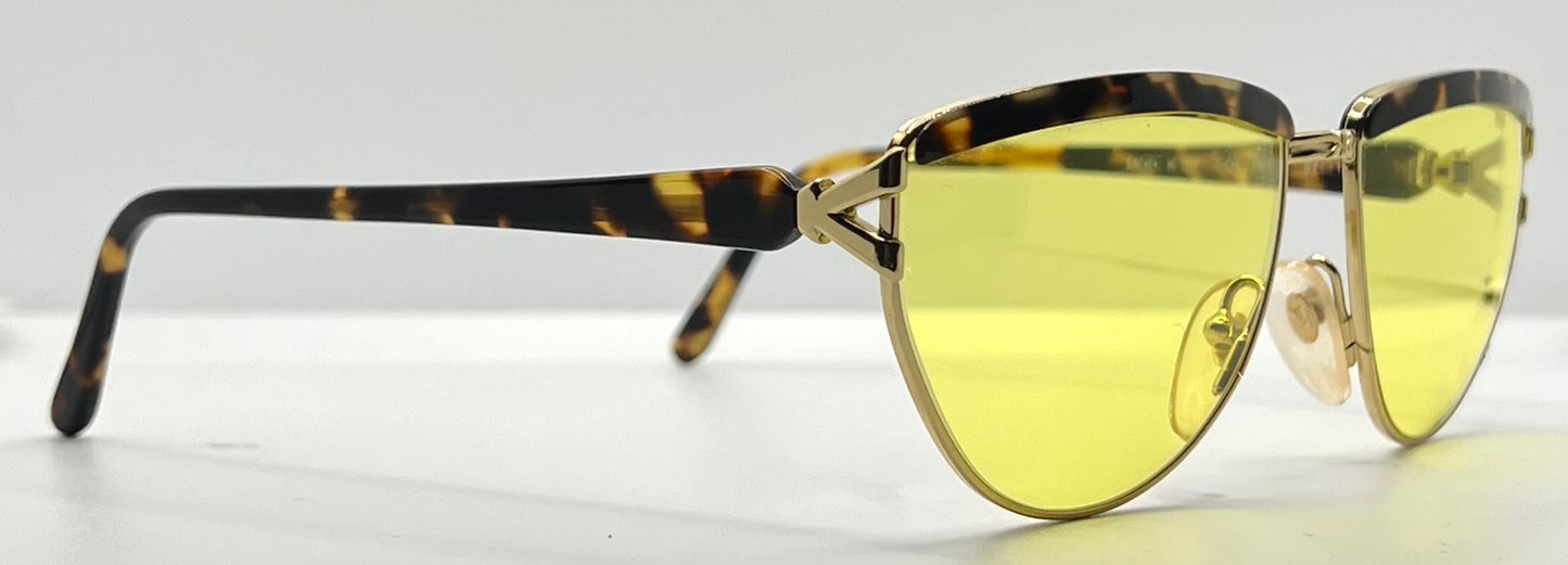 Kador MOD. K 80 Vintage Italian Sunglasses w/New Yellow Custom Lenses-57mm