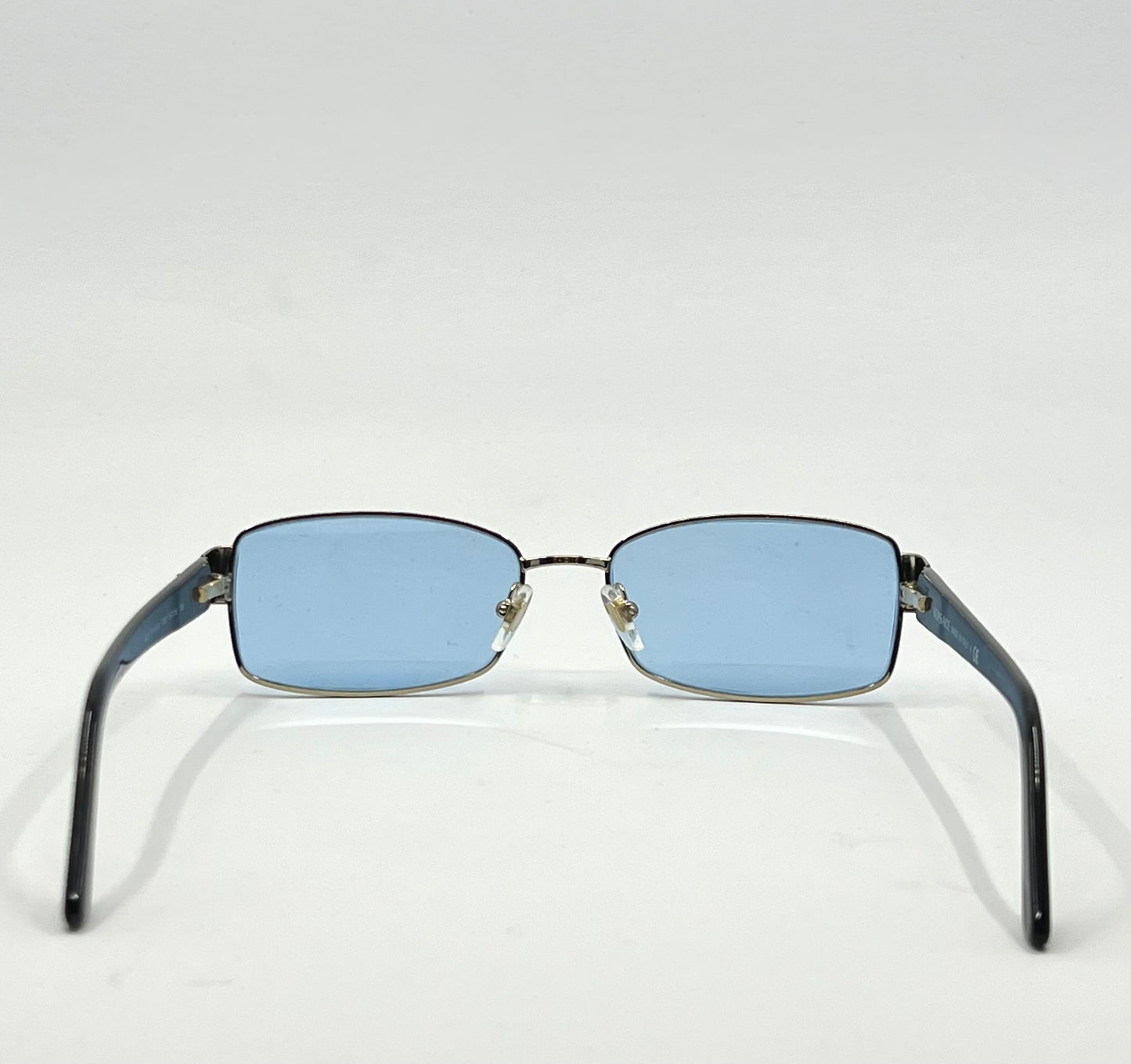 Versace 1177-B-M Sunglasses-Vintage Rhinestone w/New Sky Blue Custom Tinted Lenses