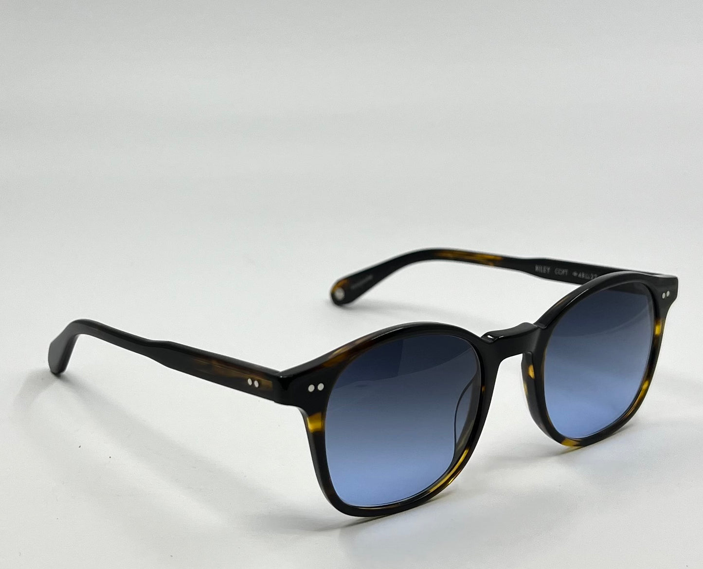 Garrett Leight California Riley COFT Sunglasses w/New Gradient Tinted Custom Lenses-Full Kit