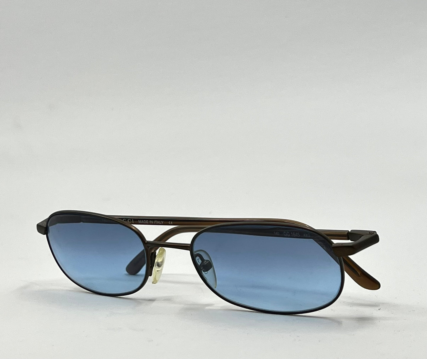 GUCCI GG 1645 4XG Vintage Sunglasses w/New Blue Gradient Custom Tinted Lenses-UNWORN