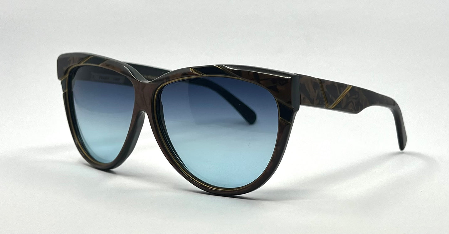 France Look VIRJNIE 1 CS 76 Vintage Sunglasses w/New Gradient Tinted Custom Lenses-Unworn