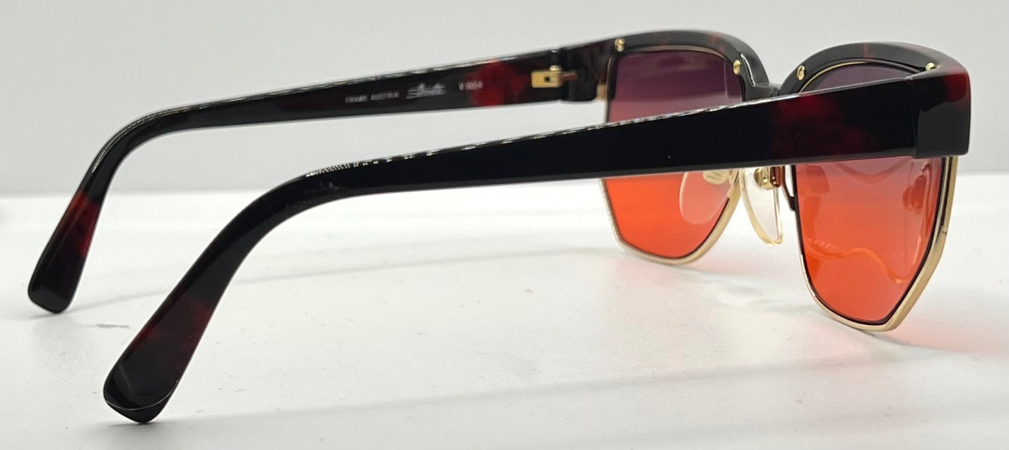 Silhouette V6054 M6067 Vintage Sunglasses w/New Custom Sunset Gradient Lenses-Austria