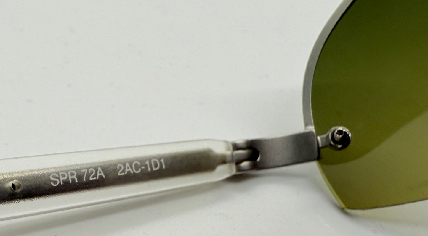 Prada SPR 72A Vintage Shield Sunglasses-Gradient Lenses-Y2K-Italy-Deadstock/New